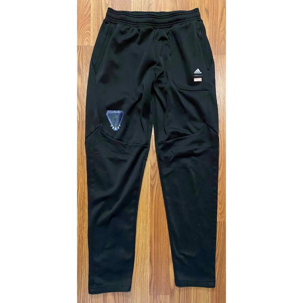 Adidas Black Panther Wakanda Forever Marvel Youth L 26" Jogger Sweat Pants